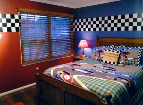 race car bedroom | Cars room, Kids bedroom designs, Car themed bedrooms