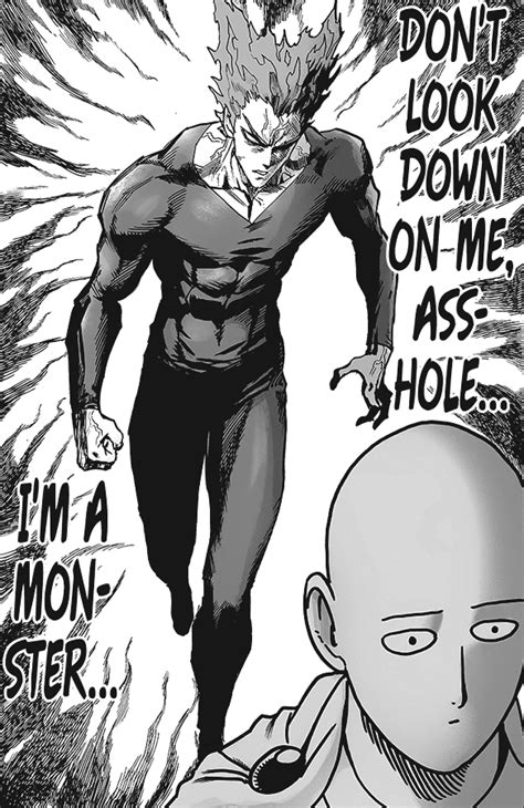 One Punch Man Manga Garou Vs Saitama - Manga