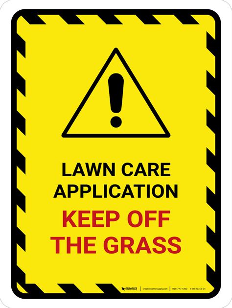 Lawn Care Application Portrait - Wall Sign