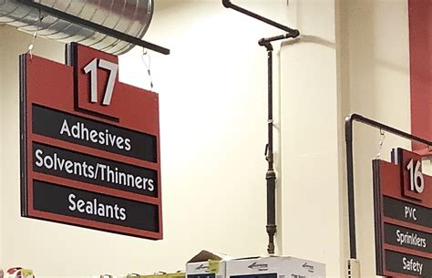 Supermarket Aisle Signs