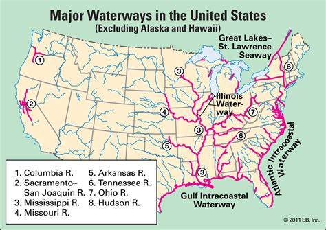 Us Inland Waterway System Map