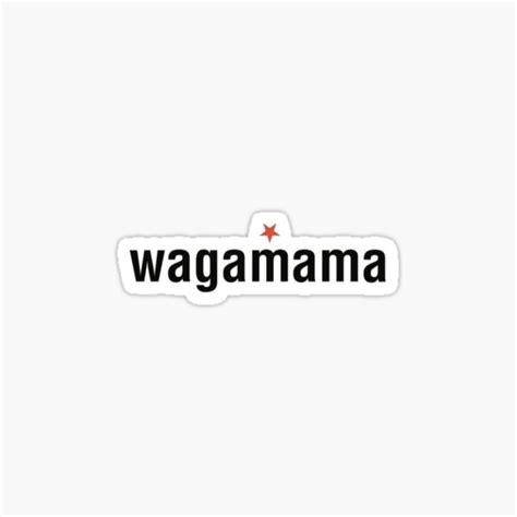 "Wagamama Logo sticker" Sticker for Sale by OllieMorley | Redbubble