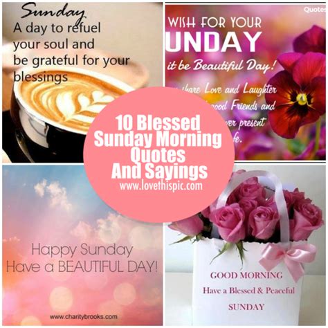 10 Blessed Sunday Morning Quotes And Sayings