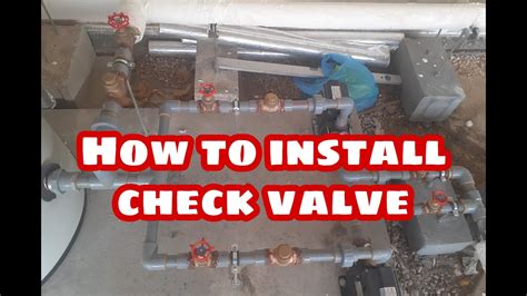 How to install Check Valve? - YouTube