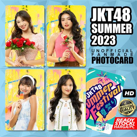 โฟโต้การ์ด JKT48 Summer Edition 2023 Unofficial Photo Card | Shopee ...