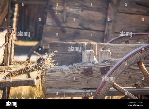 Abstract of Vintage Antique Wood Wagon Parts Stock Photo - Alamy