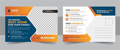 Real Estate Postcard design Vector 21853905 Vector Art at Vecteezy