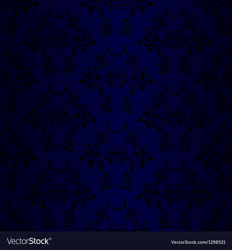 Dark Blue Damask Wallpaper