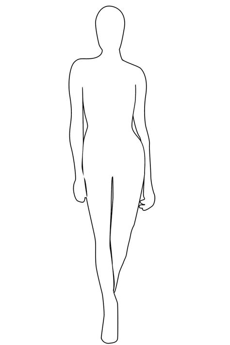 human anatomy outline drawing - חיפוש ב-Google | Fashion model sketch ...