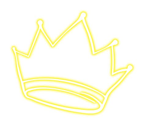 Glowing Neon Crown 15241242 PNG