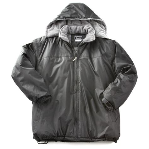 Fleece Lined Hooded Jacket - 184004, Insulated Jackets & Coats at ...