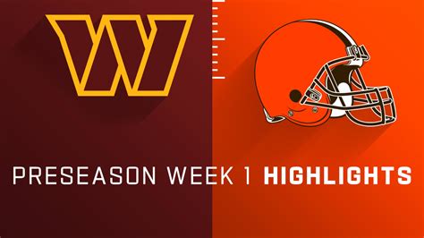 Commanders vs. Browns highlights Preseason Week 1