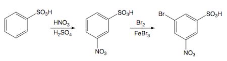 Explain the predominant product from sequential nitration and ...