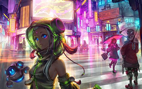 3840x2400 Anime Cyberpunk Scifi City 4k HD 4k Wallpapers, Images ...