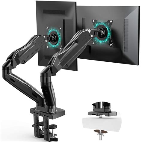 Buy AM alpha Dual Monitor Stand, Monitor Arms for 2 Monitors, Height ...