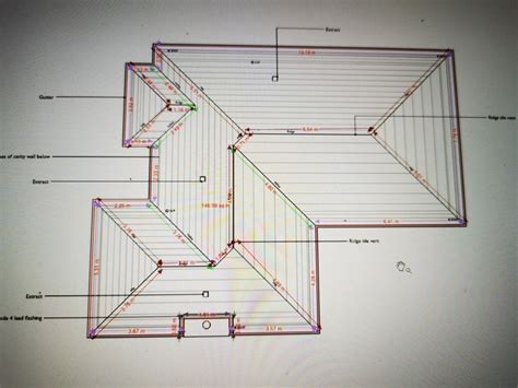 Roof plan design with bluebeam | Hip roof design, House roof design ...