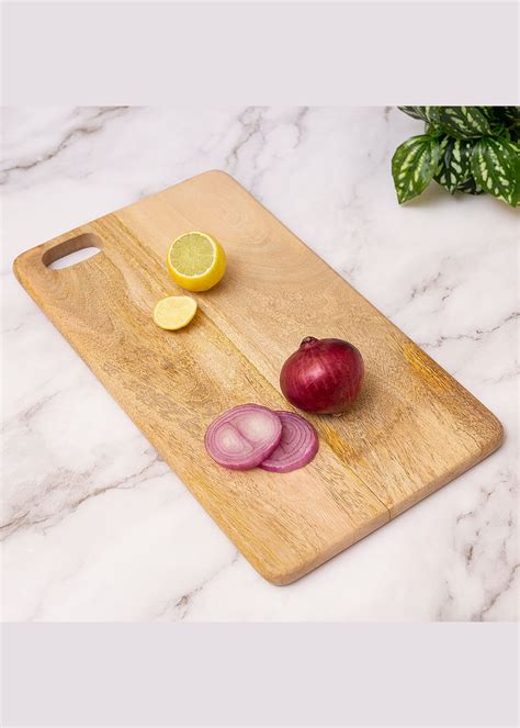 Get Mango Wood Brown Cutting Board at ₹ 490 | LBB Shop