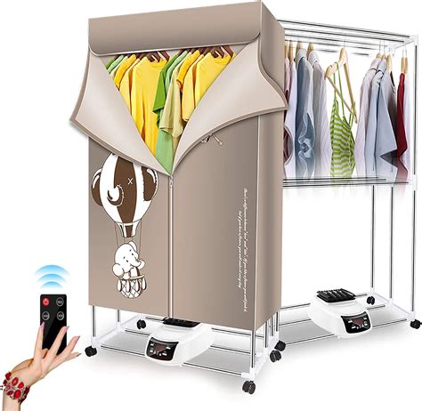 Matte 1500W Foldable Electric Clothes Dryer, 15kg Large Capacity Double ...