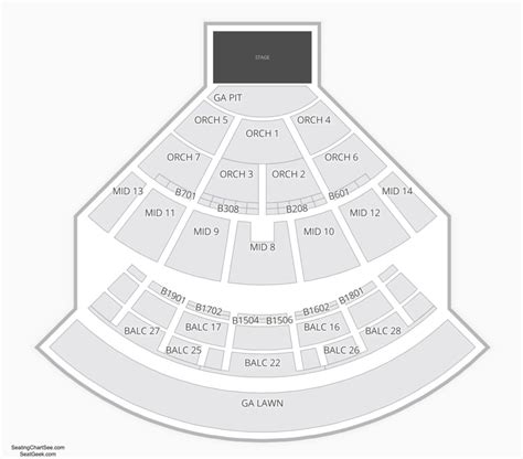 Saratoga Performing Arts Center (SPAC) Seating Chart | Seating Charts ...