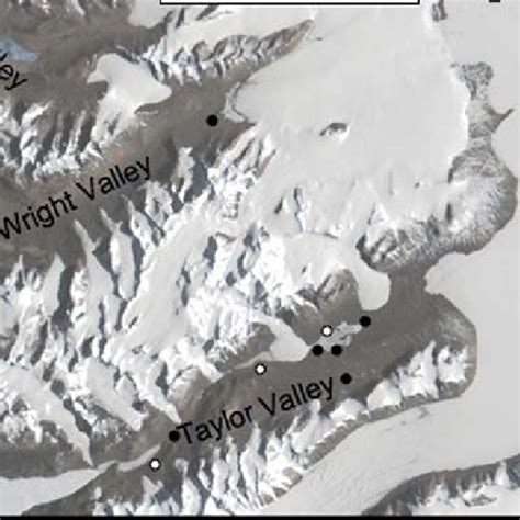 Map of the McMurdo Dry Valleys, Antarctica, including all eleven ...