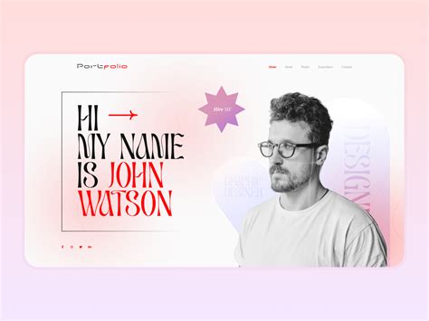 Portfolio UI design by Creative Cage 👌 on Dribbble