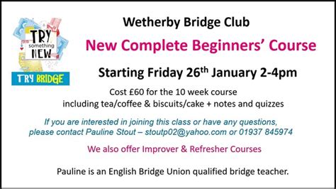 Wetherby Bridge Club, Yorkshire