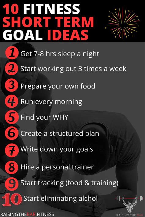 10 Short Term Fitness Goal Ideas | Raising The Bar Fitness | Short term ...