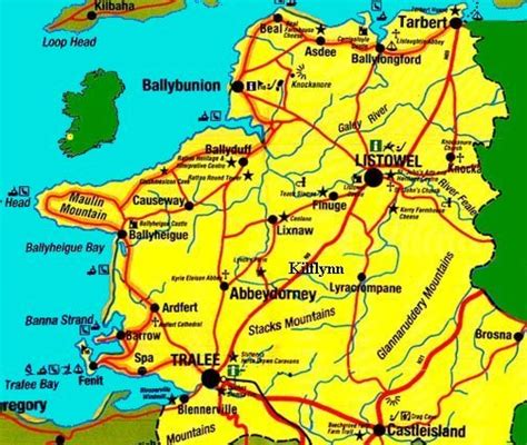 Map of Villages and Towns of North Kerry