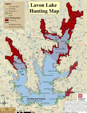 Lake Lavon Map - Fill and Sign Printable Template Online