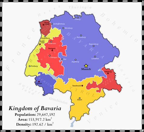 Kingdom of Bavaria : imaginarymaps