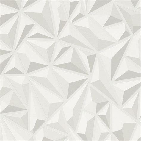 3d geometric shapes wallpaper white - kinopm