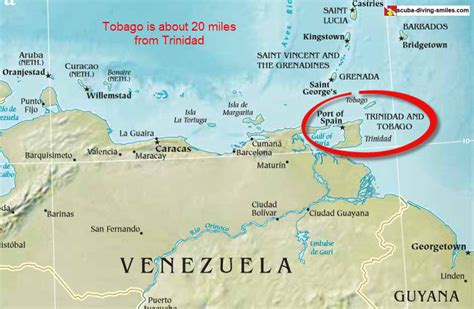 Map Of Trinidad And Tobago; Where Are These Islands Located?