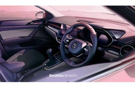 Skoda Slavia interior previewed through design sketches | Autocar India ...