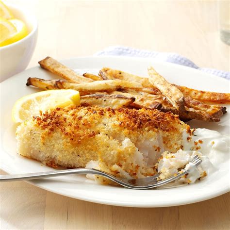 Fish & Chips with Dipping Sauce Recipe: How to Make It