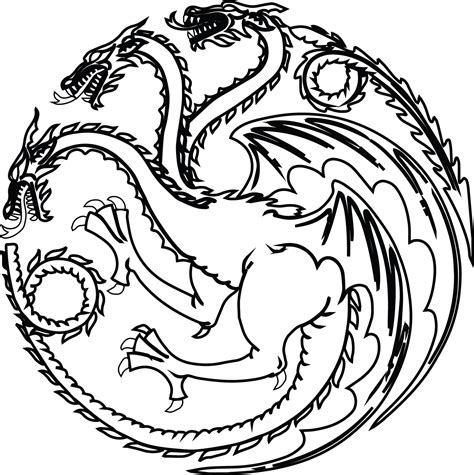 Open full size Black And White House Targaryen Sigil. Download ...