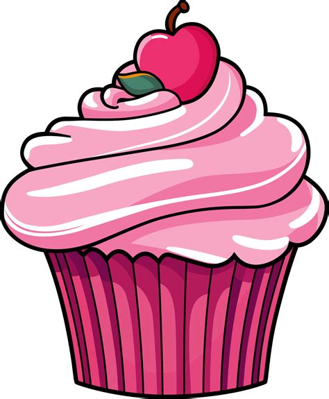 Sweet Cupcake Vector Illustration EPS10 26402486 PNG