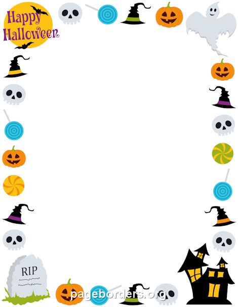 Happy Halloween Border: Clip Art, Page Border, and Vector Graphics ...