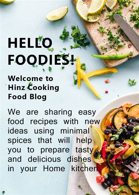 Food Blogger & More About Me - Hinz Cooking