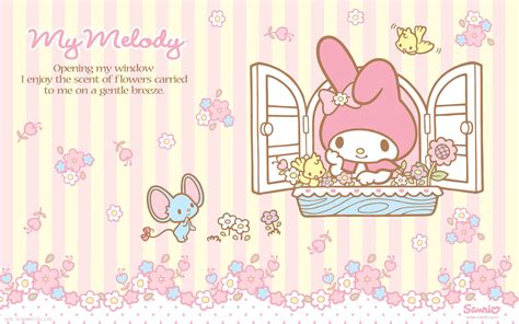 My Melody Sanrio Aesthetic Wallpaper - Draw-mathematical