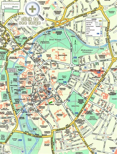 Printable Cambridge Street Map