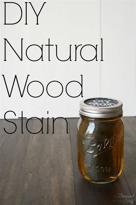 DIY Natural Wood Stain | Staining wood, Natural stain wood, Diy natural ...