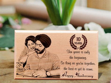 Personalized Engraved Wooden Photo Frame gift for Couples