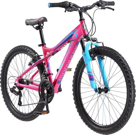 Mongoose Girls Silva Mountain Bicycle Pink 24" Wheel 13"/Small Frame ...