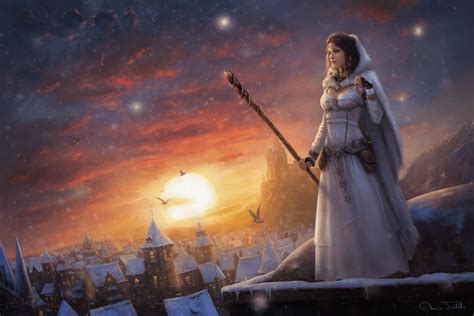 'Laeral Silverhand' by Dennis Fröhlich, aka Jorsch : r/FemaleFantasyArt