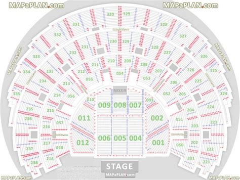 Detailed seat numbers chart with rows and blocks layout Hydro SSE Arena ...