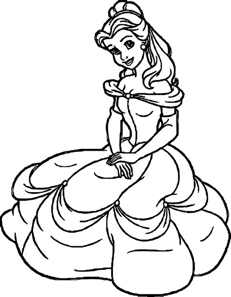 Disney Princess Coloring Pages Easy - BubaKids.com