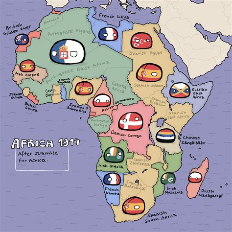 Countryballs map of Africa, 1914 : r/imaginarymaps