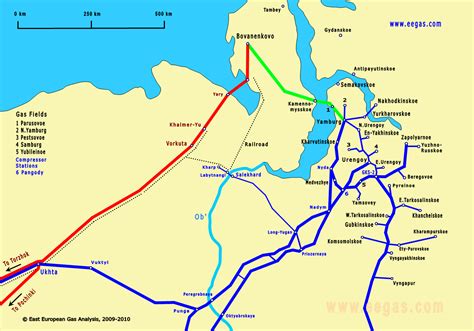 Gas Pipelines of West Siberia and Yamal