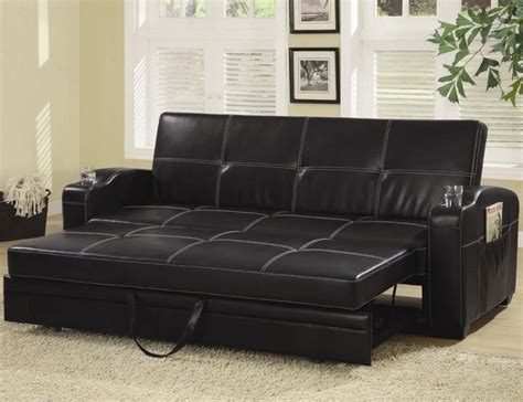 Ikea Black Leather Sofa (With images) | Leather sofa bed, Contemporary ...