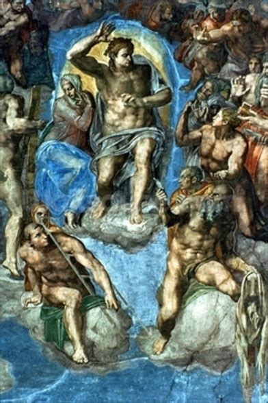 Michelangelo - The Last Judgement of Christ Mural | Wallsauce AU